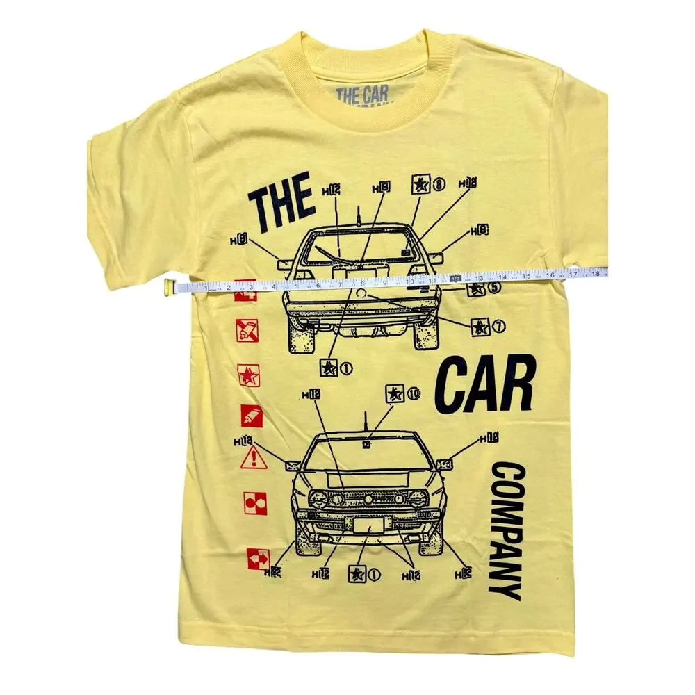 New Men's Small 100% Cotton Yellow Shirt by The Car Company - Picture 3 of 5